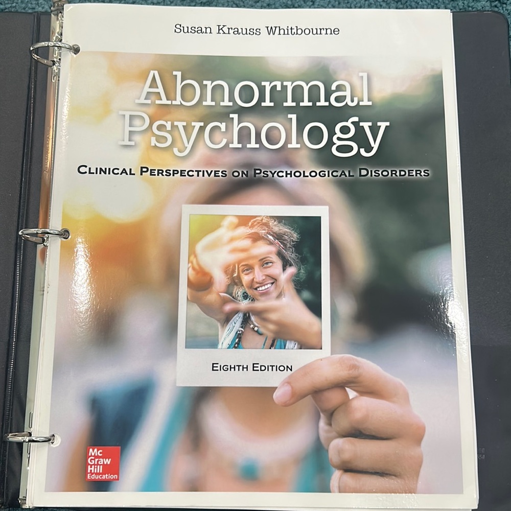 Abnormal Psychology Clinical Perspectives on Psychological Disorders